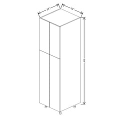 Fabuwood Ovela Catalina Frappe 1 24" W X 84" H X 24" D Double Door Pantry Cabinet