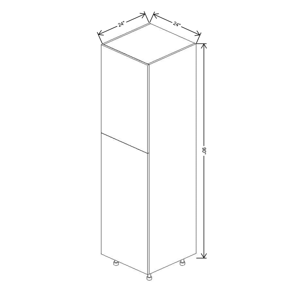 Fabuwood Illume Catalina Bianco Matte 90"H Single Door Pantry