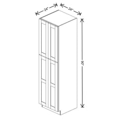 Fabuwood Allure Galaxy Nickel Tall Pantry 24"W x 90"H Shaker Cabinet