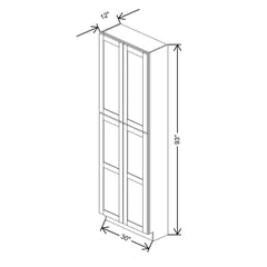 Fabuwood Allure Galaxy Dove 30" W X 93" H X 12" D Tall Pantry Cabinet