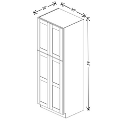 Fabuwood Allure Galaxy Mocha Tall Pantry 30"W x 84"H Shaker Cabinet