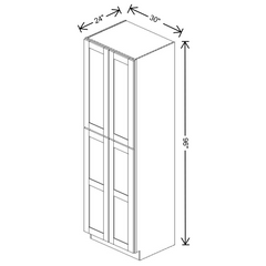 Fabuwood Allure Galaxy Mocha Tall Pantry 30"W x 96"H Shaker Cabinet
