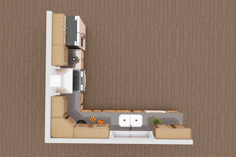 12 X 12 Unfinished Kitchen