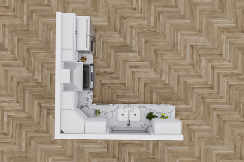10 X 10 J&K White Shaker Kitchen