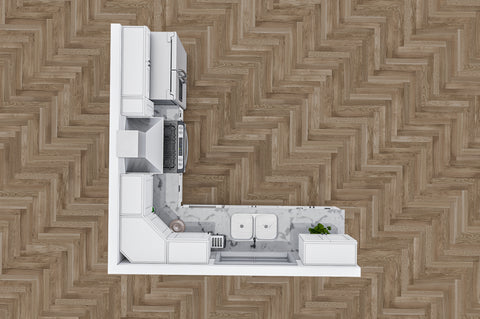 10 X 10 Modernform White Shaker Kitchen