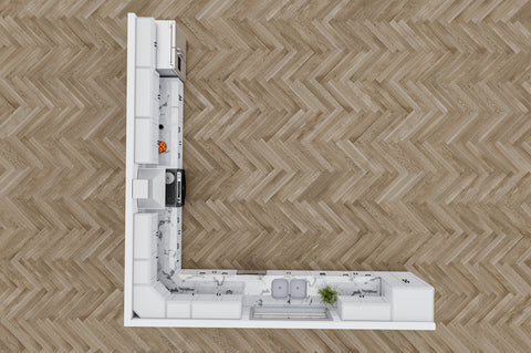 18 X 18 Modernform White Shaker Kitchen
