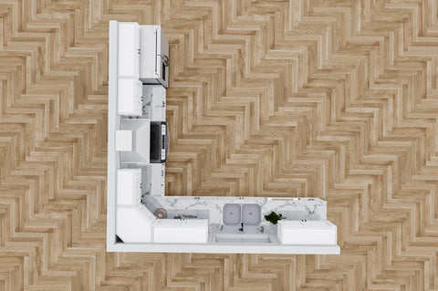 12 X 12 Modernform White Shaker Kitchen
