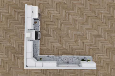 15 X 15 J&K White Shaker Kitchen