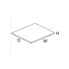 Wolf Classic Dartmouth 5-piece White Paint Shelf (1 Shelf no Clips)