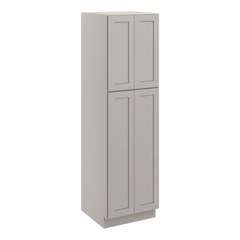 CNC Luxor 5-Piece Misty Grey 24" W X 24" D X 84" H Double Door Utility Cabinet