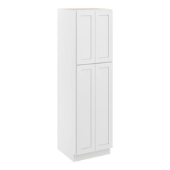 CNC Luxor 5-Piece White 24" W X 24" D X 84" H Double Door Utility Cabinet