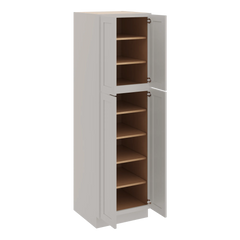 CNC Luxor 5-Piece Misty Grey 24" W X 24" D X 84" H Double Door Utility Cabinet