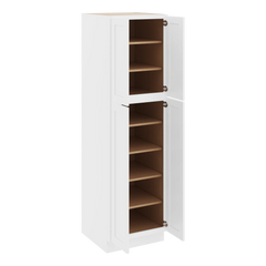 CNC Luxor 5-Piece White 24" W X 24" D X 84" H Double Door Utility Cabinet