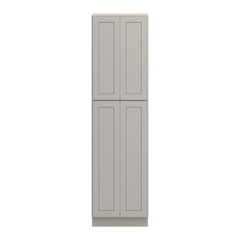 CNC Luxor 5-Piece Misty Grey 24" W X 24" D X 90" H Double Door Utility Cabinet