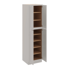 CNC Luxor 5-Piece Misty Grey 24" W X 24" D X 90" H Double Door Utility Cabinet