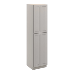 CNC Luxor Misty Grey 24" W X 24" D X 96" H Double Door Utility Cabinet