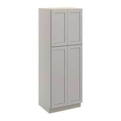 CNC Luxor 5-Piece Misty Grey 30" W X 24" D X 84" H Double Door Utility Cabinet