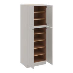 CNC Luxor 5-Piece Misty Grey 30" W X 24" D X 84" H Double Door Utility Cabinet