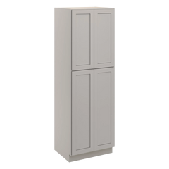 CNC Luxor 5-Piece Misty Grey 30" W X 24" D X 90" H Double Door Utility Cabinet