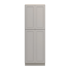 CNC Luxor 5-Piece Misty Grey 30" W X 24" D X 90" H Double Door Utility Cabinet