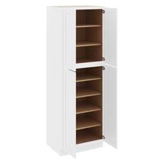 CNC Luxor 5-Piece White 30" W X 24" D X 90" H Double Door Utility Cabinet