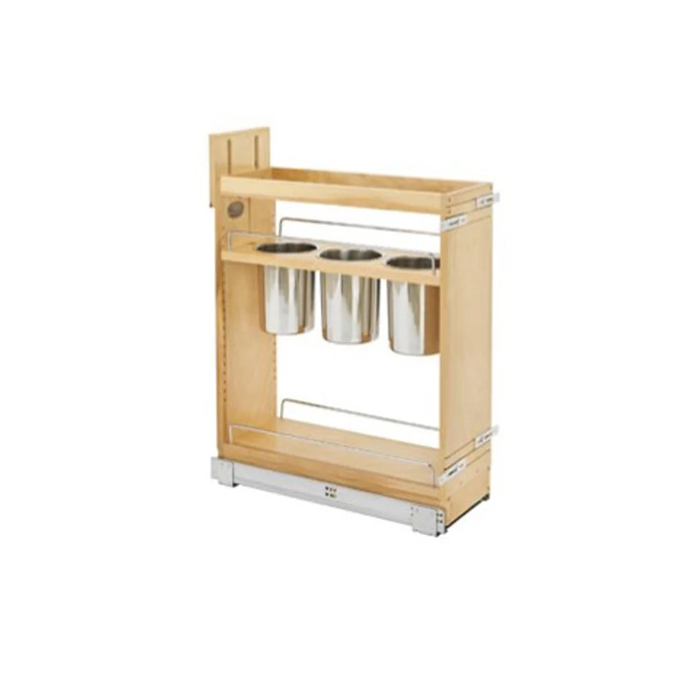 Fabuwood Allure Galaxy Nickel 9" Width Base Utensil Pull Out 9" w/Blum Slides