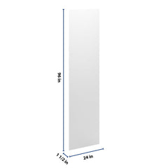 CNC Luxor 5-Piece White 3/4" W X 96" H X 24" D Refrigerator End Panel