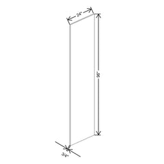 CNC Concord Fashion Ocean 3/4" W X 96" H X 24" D Refrigerator End Panel