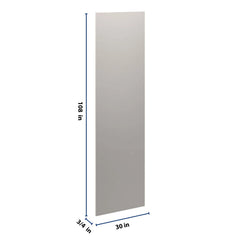 CNC Luxor 5-Piece Misty Grey 3/4" W X 108" H X 30" D Refrigerator End Panel