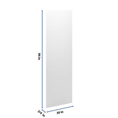 CNC Luxor 5-Piece White 3/4" W X 96" H X 30" D Refrigerator End Panel