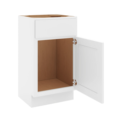 CNC Luxor White 18" W Single Door Vanity Sink Base Cabinet