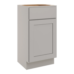 CNC Luxor Misty Grey 18" W X 34 1/2" H Single Door Vanity Sink Base Cabinet