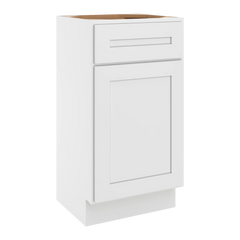 CNC Luxor 5-Piece White 18" W X 34 1/2" H Single Door Vanity Sink Base Cabinet