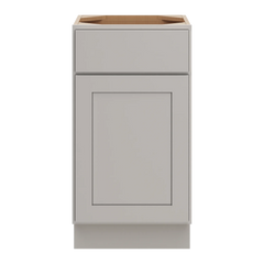 CNC Luxor Misty Grey 18" W X 34 1/2" H Single Door Vanity Sink Base Cabinet
