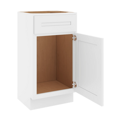 CNC Luxor 5-Piece White 18" W X 34 1/2" H Single Door Vanity Sink Base Cabinet