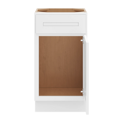 CNC Luxor 5-Piece White 18" W X 34 1/2" H Single Door Vanity Sink Base Cabinet