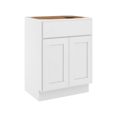 CNC Luxor White 24" W X 18" H Double Door Vanity Sink Base Cabinet