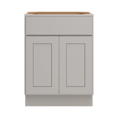 CNC Luxor Misty Grey 24" W X 18" H Double Door Vanity Sink Base Cabinet