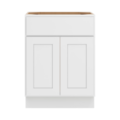 CNC Luxor White 24" W X 18" H Double Door Vanity Sink Base Cabinet