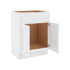 CNC Luxor White 24" W X 18" H Double Door Vanity Sink Base Cabinet