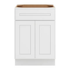 CNC Luxor 5-Piece White 24" W X 34 1/2" H X 21" D Double Door Vanity Sink Base Cabinet