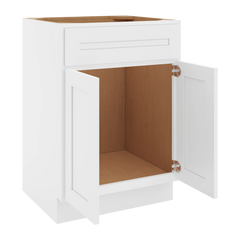 CNC Luxor 5-Piece White 24" W X 34 1/2" H X 21" D Double Door Vanity Sink Base Cabinet