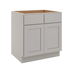 CNC Luxor Misty Grey 30" W Removable Vanity Base Cabinet