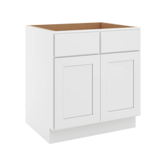 CNC Luxor White 30" W Removable Vanity Base Cabinet