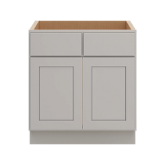 CNC Luxor Misty Grey 30" W Removable Vanity Base Cabinet