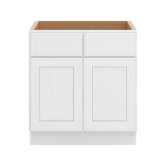 CNC Luxor White 30" W Removable Vanity Base Cabinet