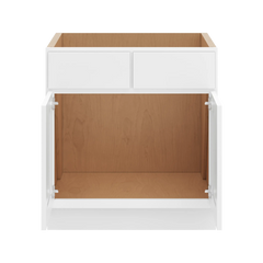 CNC Luxor White 30" W Removable Vanity Base Cabinet