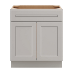 CNC Luxor 5-Piece Misty Grey 30" W X 34 1/2" H X 21" D Double Door Vanity Sink Base Cabinet