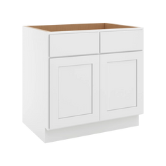 CNC Luxor White 33" W Removable Vanity Base Cabinet