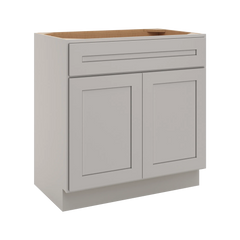 CNC Luxor 5-Piece Misty Grey 33" W X 34 1/2" H X 21" D Double Door Vanity Sink Base Cabinet